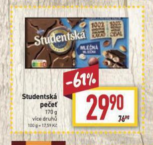 Billa Studentská pečeť nabídka