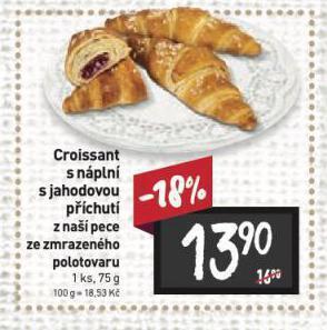 Billa Croissant s náplní nabídka