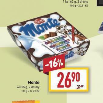Billa Monte nabídka