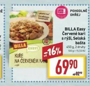 Billa Červené kari nabídka