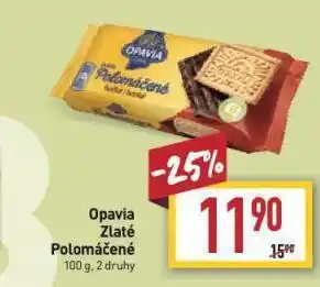 Billa Opavia zlaté polomáčené sušenky nabídka