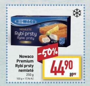 Billa Nowaco rybí prsty nabídka