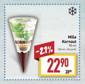 Billa Míša kornout nabídka