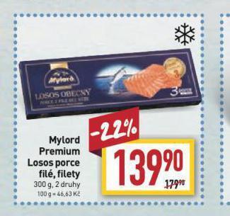 Billa Mylord premium losos nabídka