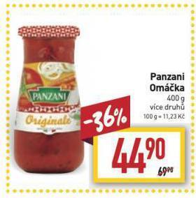 Billa Panzani omáčka nabídka