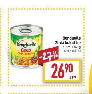 Billa Bonduelle zlatá kukuřice nabídka