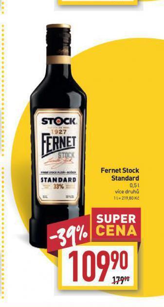 Billa Fernet stock nabídka