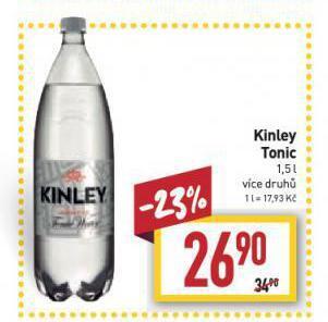 Billa Kinley tonic nabídka