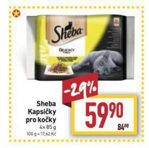 Billa Sheba kapsičky pro kočky nabídka