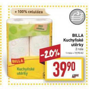 Billa Kuchyňské utěrky nabídka