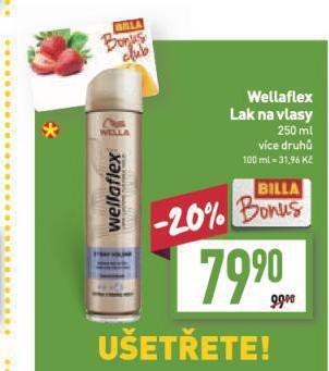Billa Wellaflex lak na vlasy nabídka