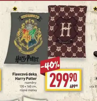 Billa Fleecová deka harry potter nabídka