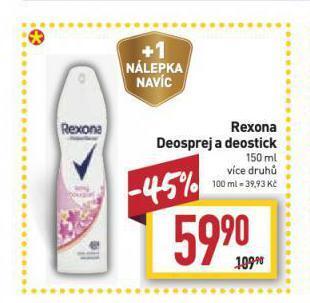 Billa Rexona deosprej nabídka