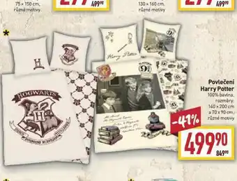 Billa Povlečení harry potter nabídka