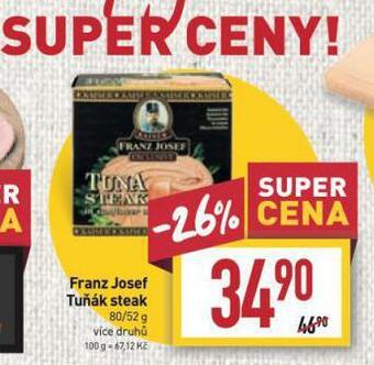 Billa Franz josef tuňák steak nabídka