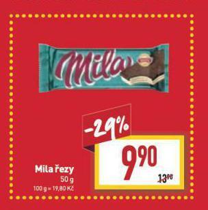 Billa Mila řezy nabídka