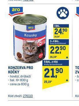 Makro Konzerva pro kočky nabídka