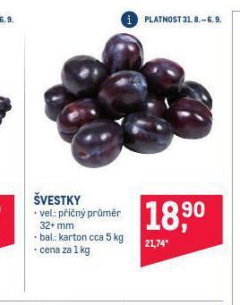 Makro Švestky nabídka