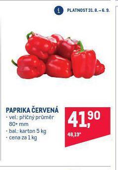 Makro Paprika nabídka