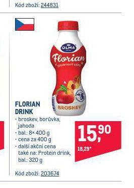Makro Florian drink nabídka