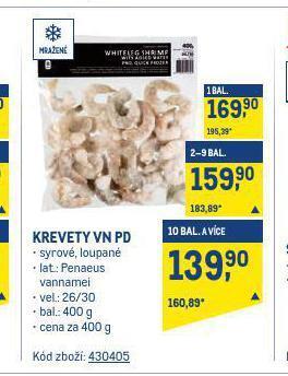 Makro Krevety vn pd nabídka