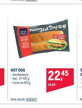 Makro Hot dog nabídka