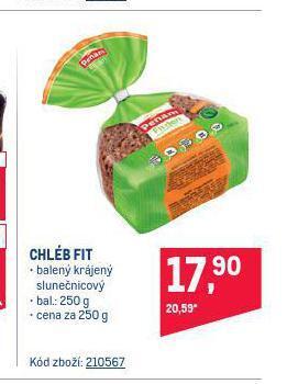 Makro Chléb fit nabídka