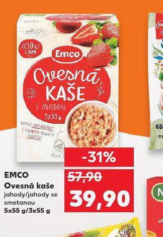Kaufland Emco ovesná kaše nabídka