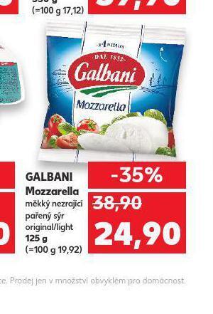 Kaufland Mozzarella nabídka
