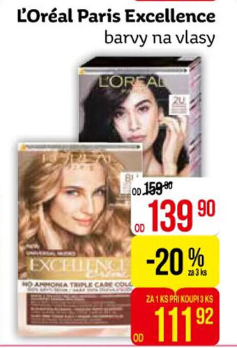 Teta L'Oréal Paris Excellence barvy na vlasy nabídka