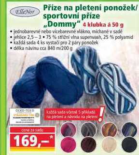 Norma Příze na pletení ponožek/ sportovní příze ,,dommy" nabídka
