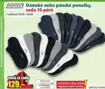 Norma Dámské nebo pánské ponožky, sada 10 párů nabídka