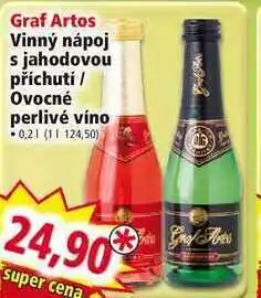 Norma Graf artos vinný nápoj s jahodovou příchutí / ovocné perlivé víno -0,2 l nabídka