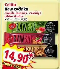 Celita raw tyčinka mandle brusinky / arašidy / jablko skořice 40 g