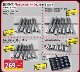 Norma Kraft, nástrčné kliče, různé sady nabídka