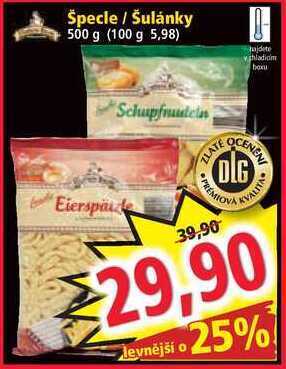 Norma Špecle / šulánky 500 g nabídka
