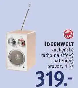 Rossmann Ideenwelt kuchyňské rádio nabídka