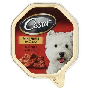 Rossmann Cesar krůtí a hovězí maso kompletní krmivo pro dospělé psy 150g nabídka