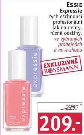Rossmann Essie expressie rychleschnoucí profesionální lak na nehty nabídka