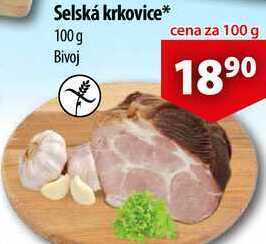 CBA Selská krkovice, 100 g nabídka