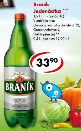 CBA Braník jedenáctka, 1,5 l nabídka