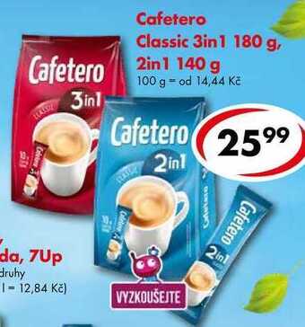 CBA Cafetero classic 3in1 180 g, 2in1 140 g nabídka