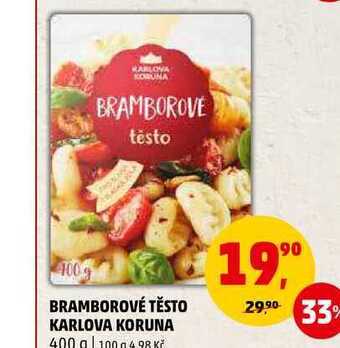 Penny Market Bramborové těsto karlova koruna, 400 g nabídka