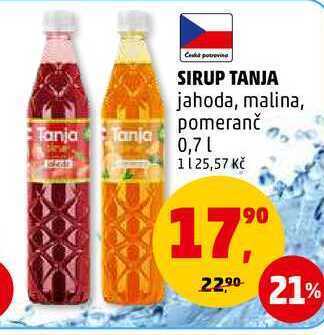 Penny Market Sirup tanja, 0,7 l nabídka