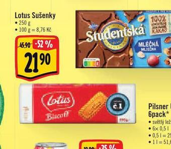 Albert Lotus sušenky nabídka