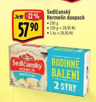 Albert Sedlčanský hermelín nabídka
