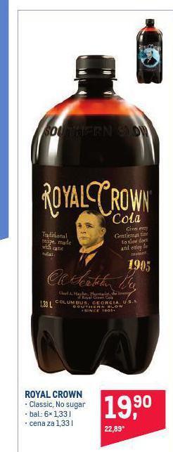 Makro Royal crown cola nabídka