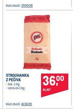 Makro Strouhanka z pečiva nabídka