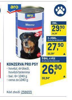 Makro Konzerva pro psy nabídka