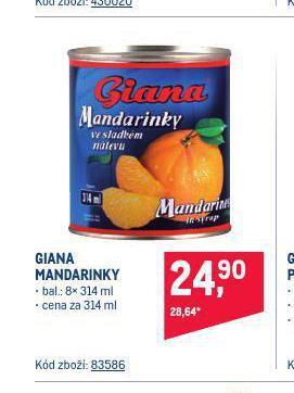 Makro Giana mandarinky nabídka